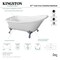 Aqua Eden Clawfoot Bathtubs, 66.56 L, 29.5 W, White/Oil Rubbed Bronze, Cast Iron VCTND6630NF5 - alternate 2
